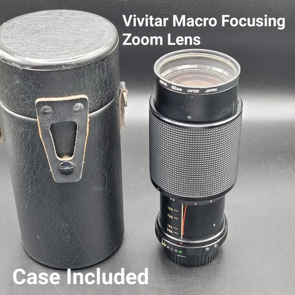 Vivitar Case and 75-205mm f/3.8 MC Macro Focusing Zoom Lens